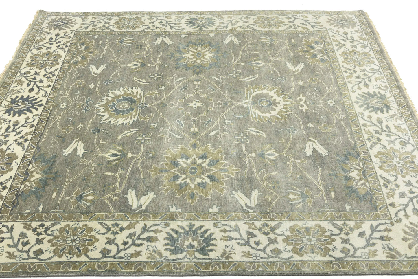 Oriental Peshawar Osh Chobi Large Square Rug