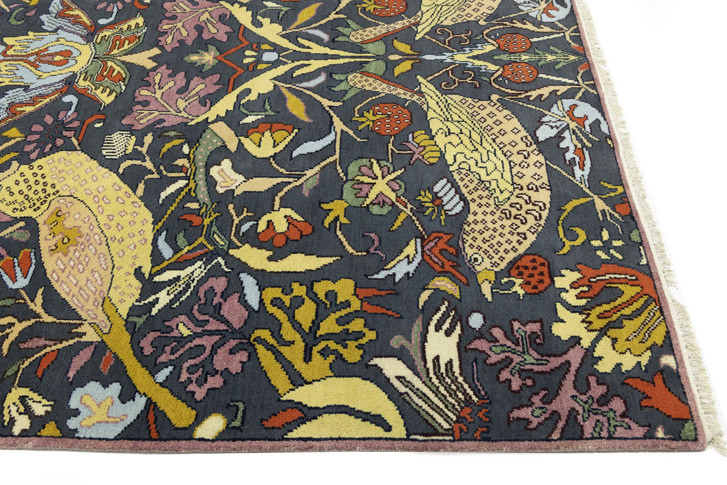 One-Of-A-Kind Birds Design Chobi Oriental Rug