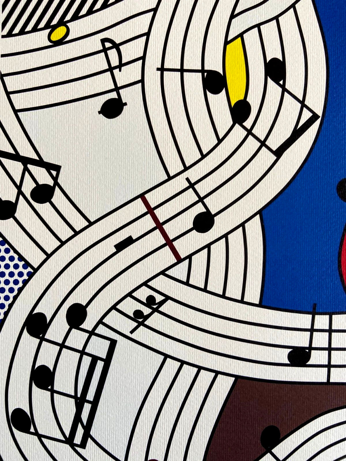 Roy Lichtenstein Lithograph Coa E Firmata