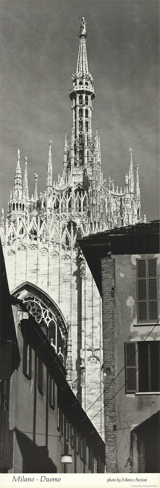 Marco Arcioni Milano- Duomo " Offset Lithograph Photography Black & Wh