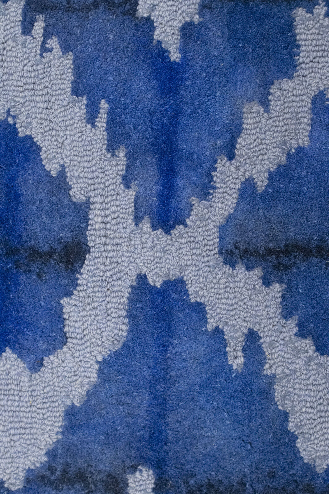 Blue Abstract Design Living Room Decor 5X8