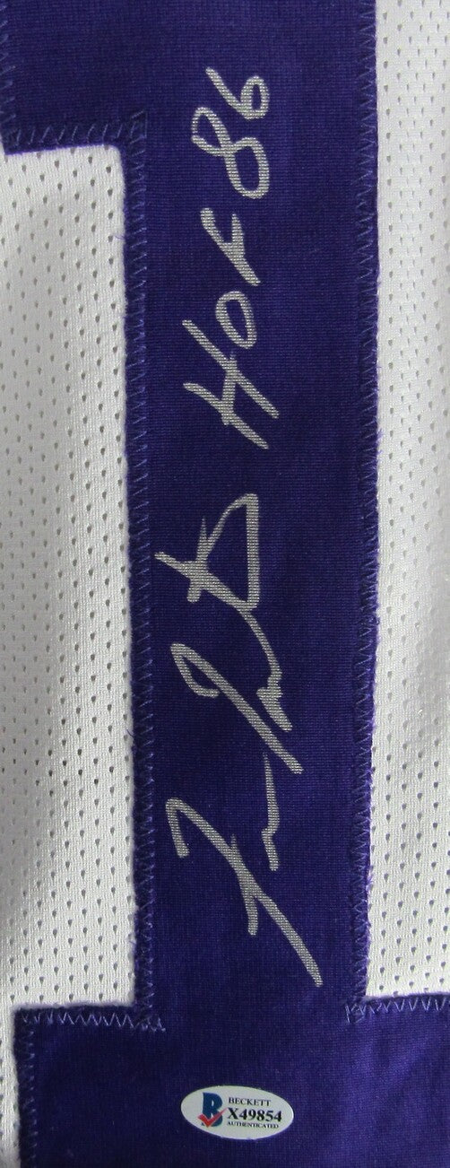 Fran Tarkenton Hof Signed/Inscr Vikings Custom