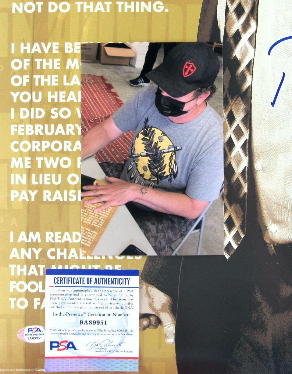 Rainn Wilson Signed Dwight Schrute 24X12 The Office Poster Quotes Psa/Dna 160477
