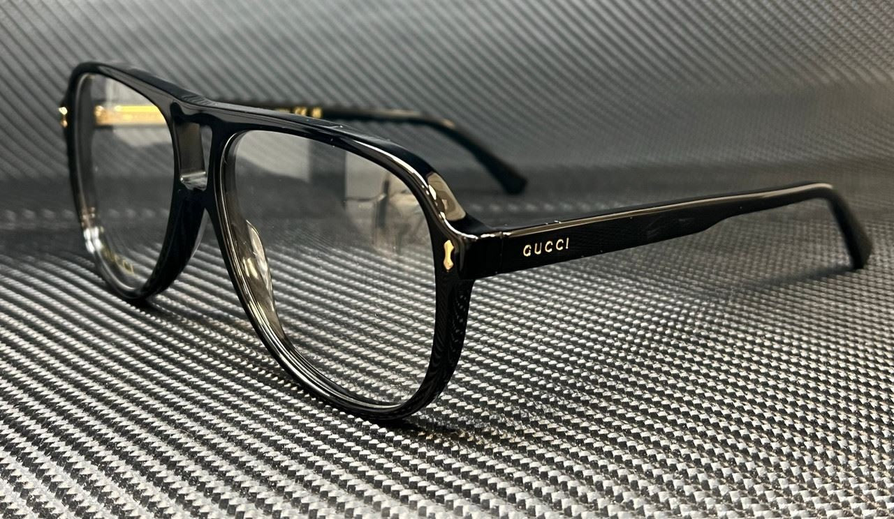 Gucci Gg1044O 001 Black Gold Men'S Spring Hinges