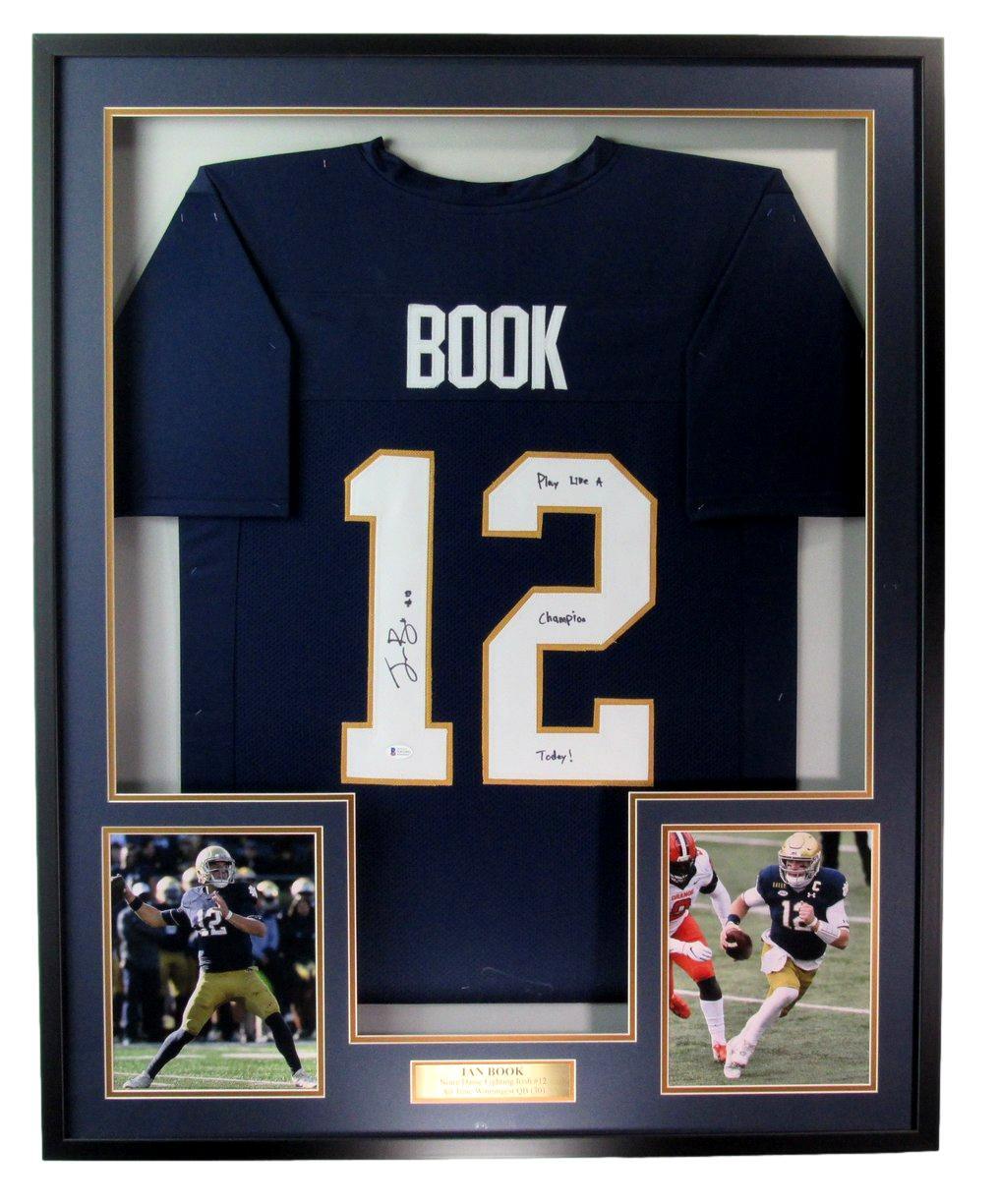 Ian Book Autographed/Inscribed Football Jersey