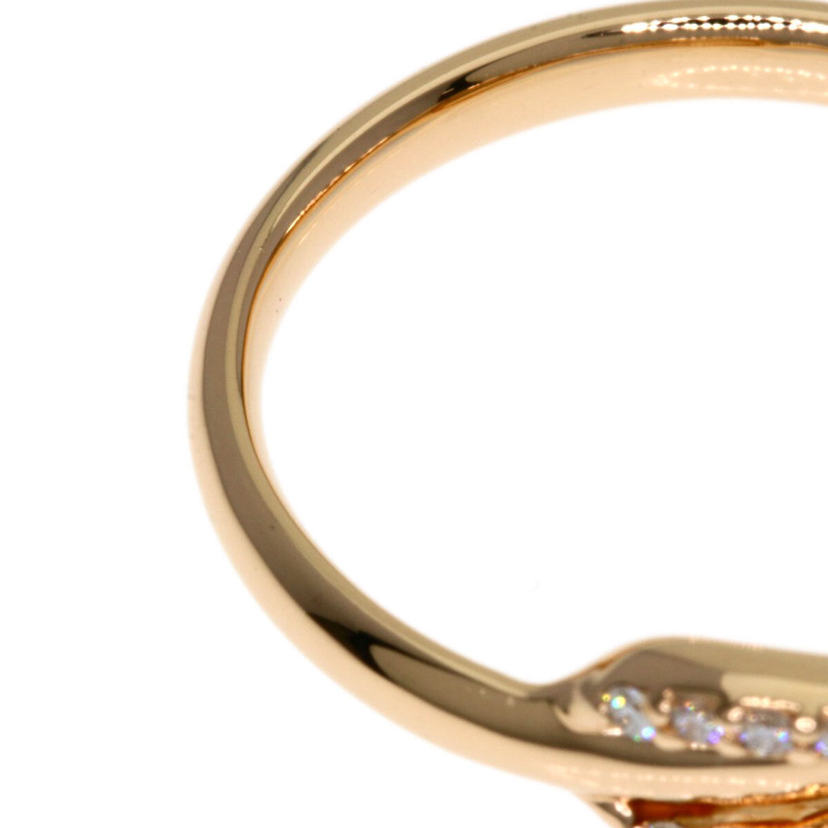 Tiffany&Co. Ring Infinity Diamond K18 Pink Gold