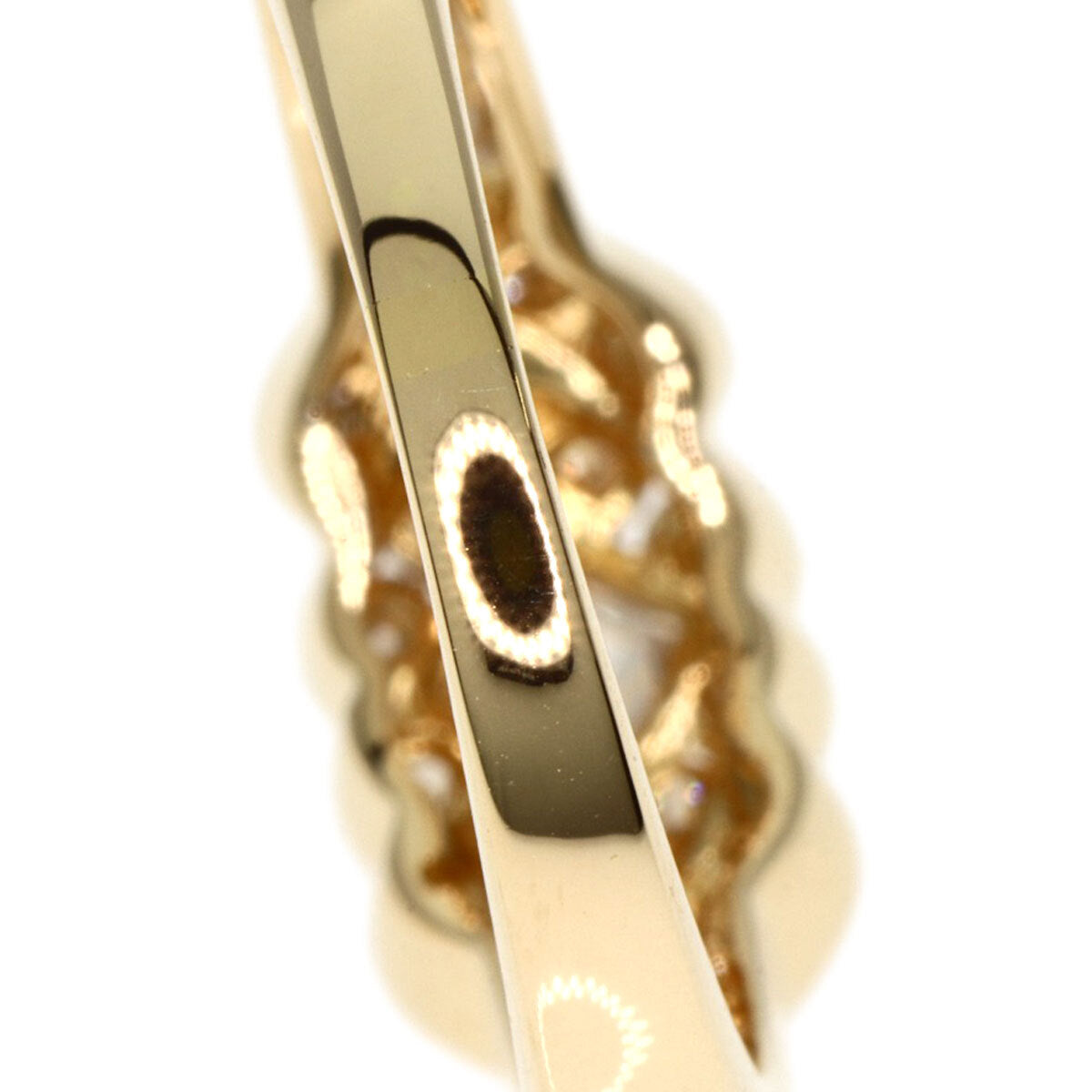 0.441ct Diamond Ring K18 Yellow Gold 3.7g