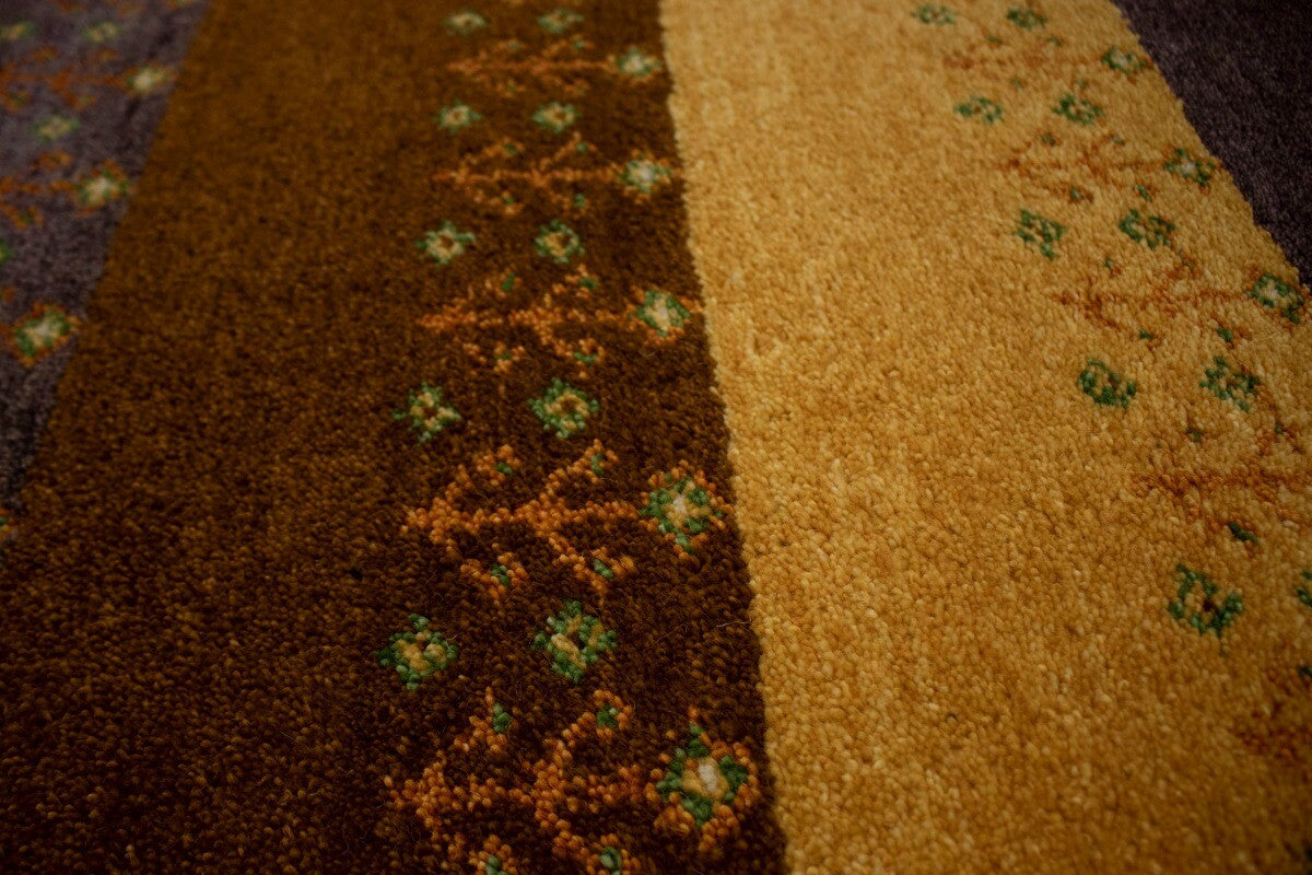 Handmade Indo-Gabbeh Tribal Design Wool Oriental