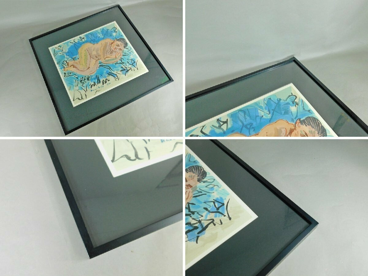Raoul Dufy Nu Couche 1969 Lithograph On Arches Paper Signed Framed 1930