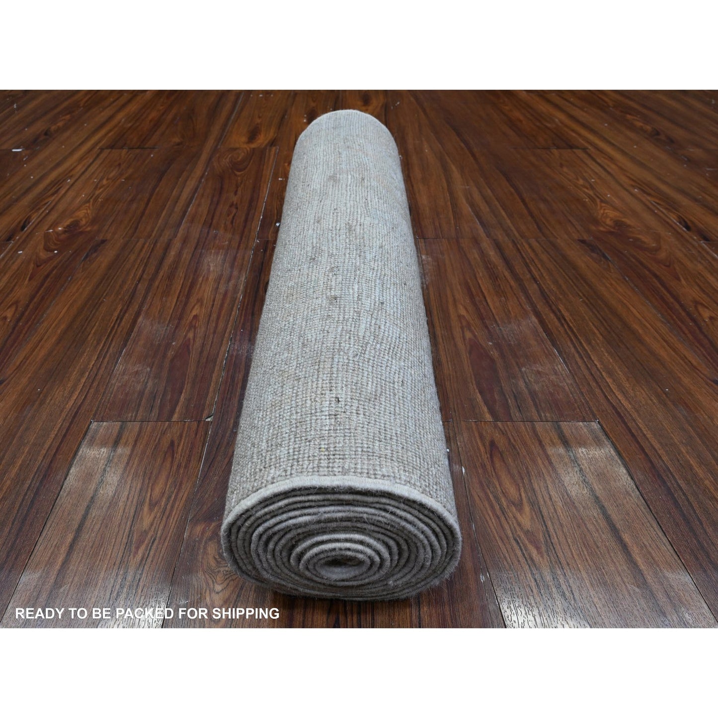2'8"X15'5" Ice Cube Gray Angora Oushak Oversized Runner Oriental Rug