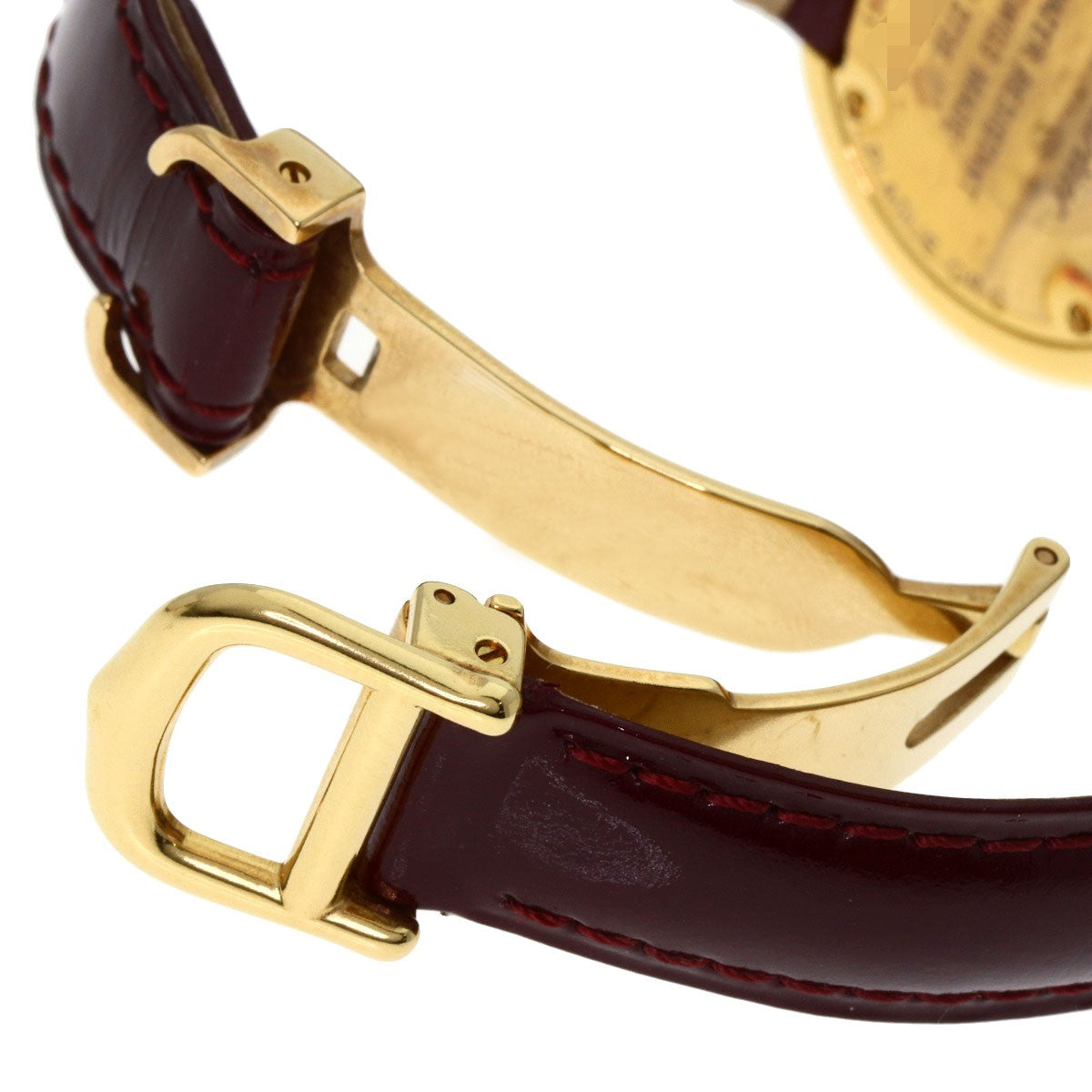 Cartier Must Trinity ? Watches W1010644 Gold Plated/Leather Ladies