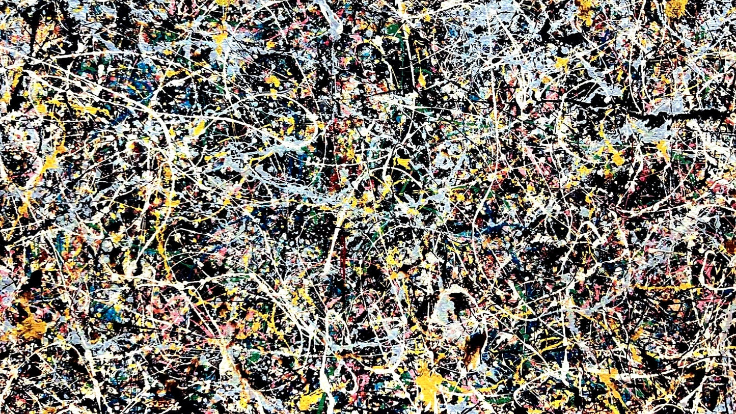 Jackson Pollock Action Painting Coa Signed