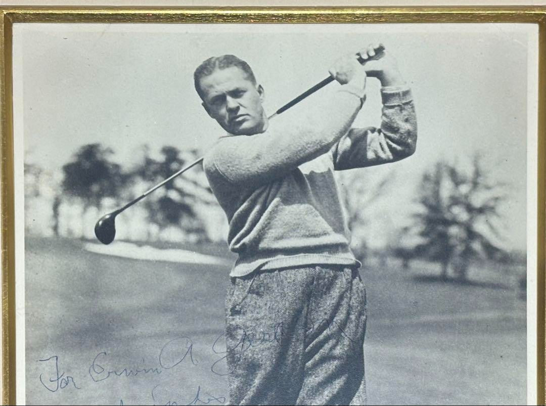 Bobby Jones Signed Photo 8X10 Vintage Golf Legend W/ Frame (Believed Authentic)