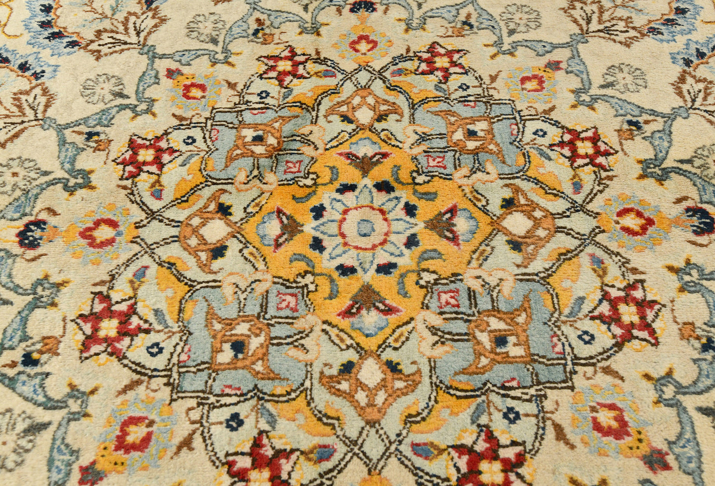 Handmade Semi-Antique Oriental Rug Beige