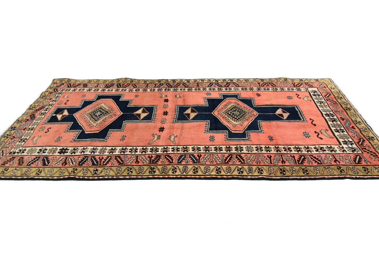 Handmade Farmho Boho Tribal Oriental Rug