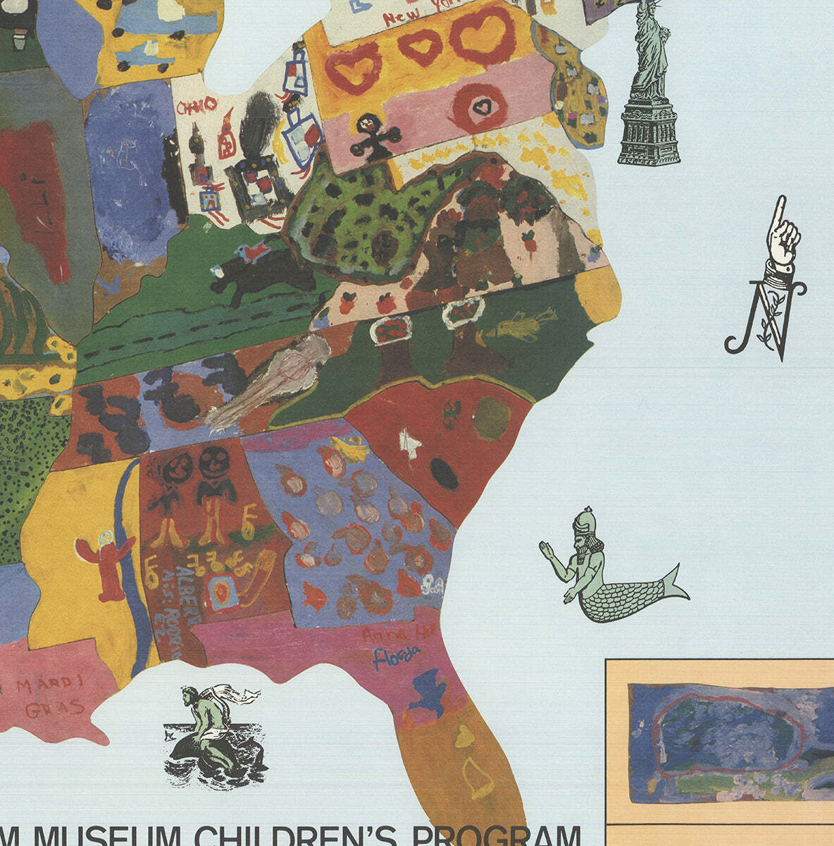 Artist Unknown A Year With Children " Offset Lithograph