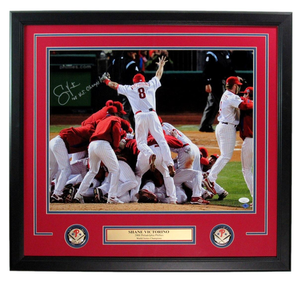 Shane Victorino Signed/Autographed 16X20 Photo Phillies Framed Jsa 197397