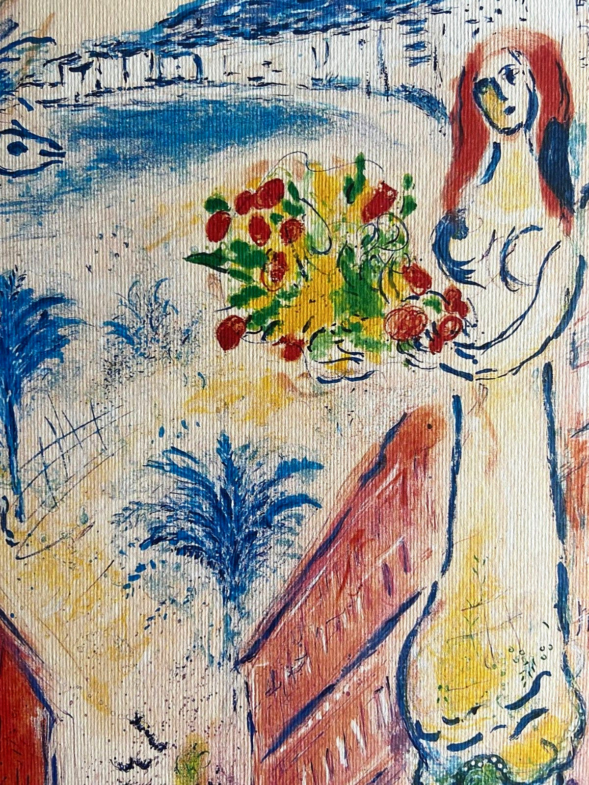 Marc Chagall Hand Numbered Coa Sorlier Lithograph
