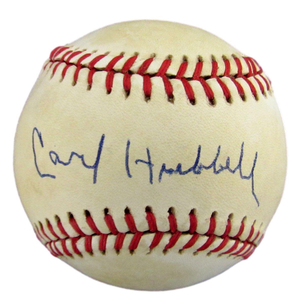 Carl Hubbell Hof Signed/Autographed Onl Baseball