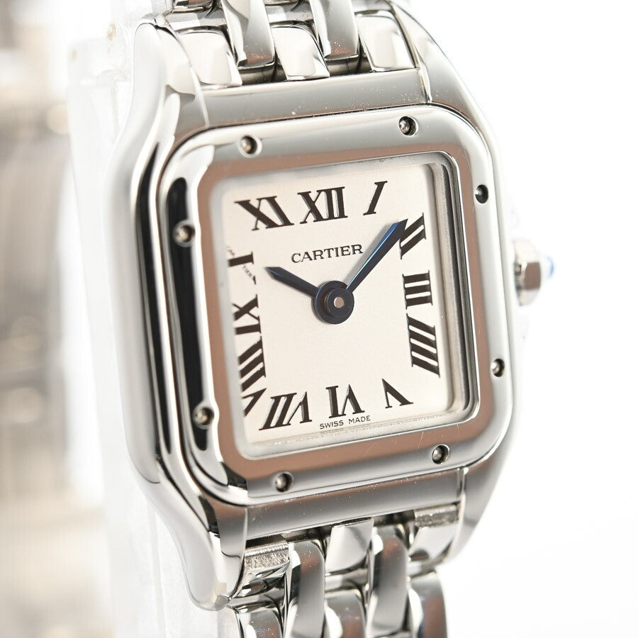 Cartier Panthre De Cartier Mini Wspn0019 Silver Ladies Used Watch #52320