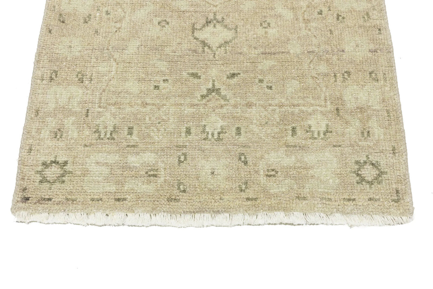 Transitional Oriental Runner Rug Muted Floral