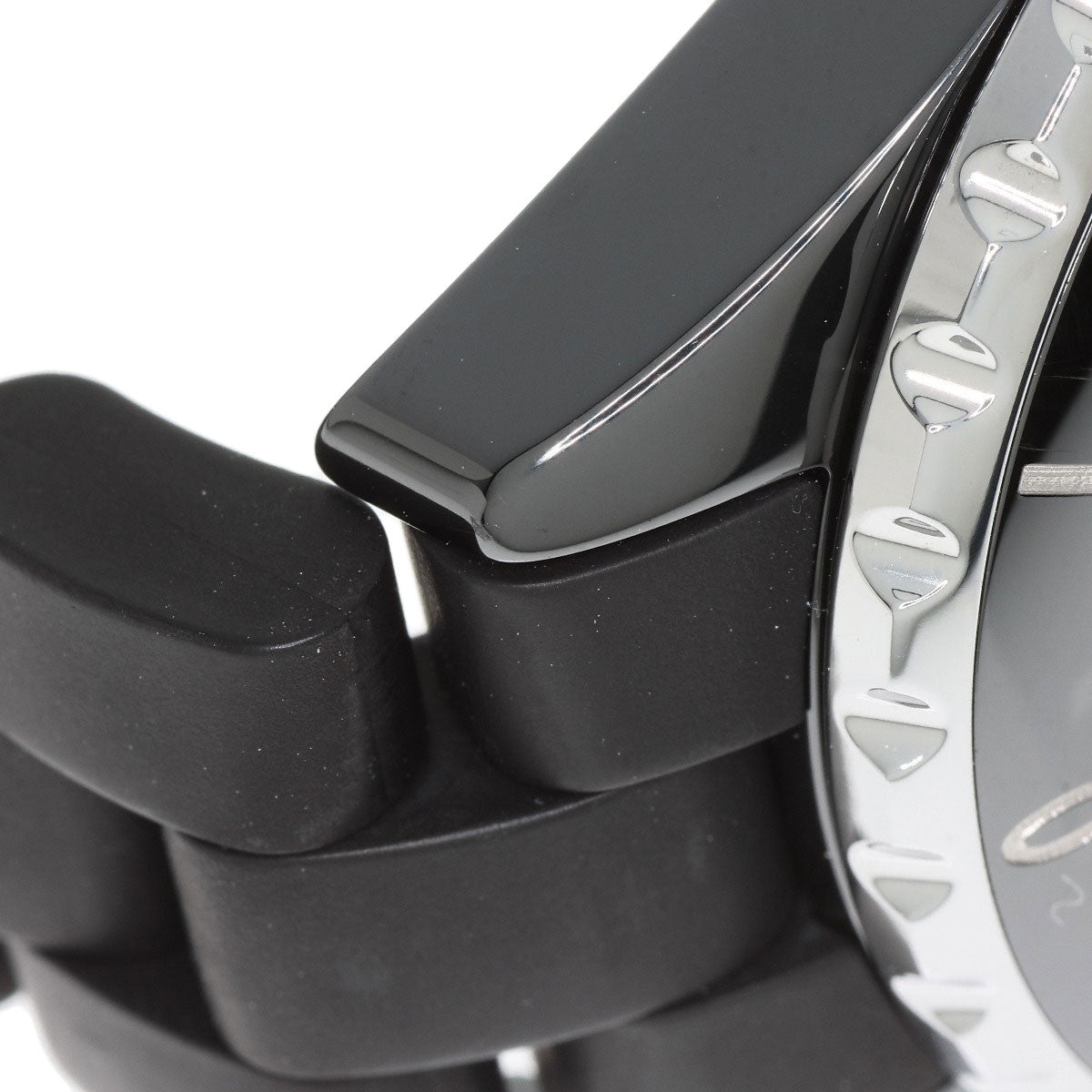 Rubber CHANEL J12 1.3" Watches H0681 Ceramic/