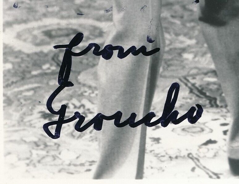 Groucho Marx Autographed/Inscribed 8X10 Photo
