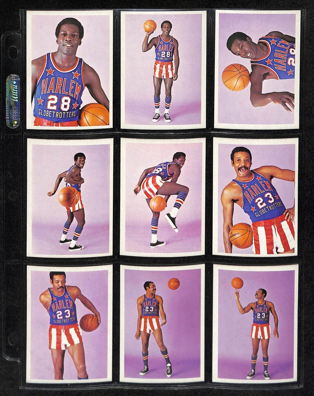 1971 Fleer Harlem Globetrotters Basketball Complete Set (84) 197411