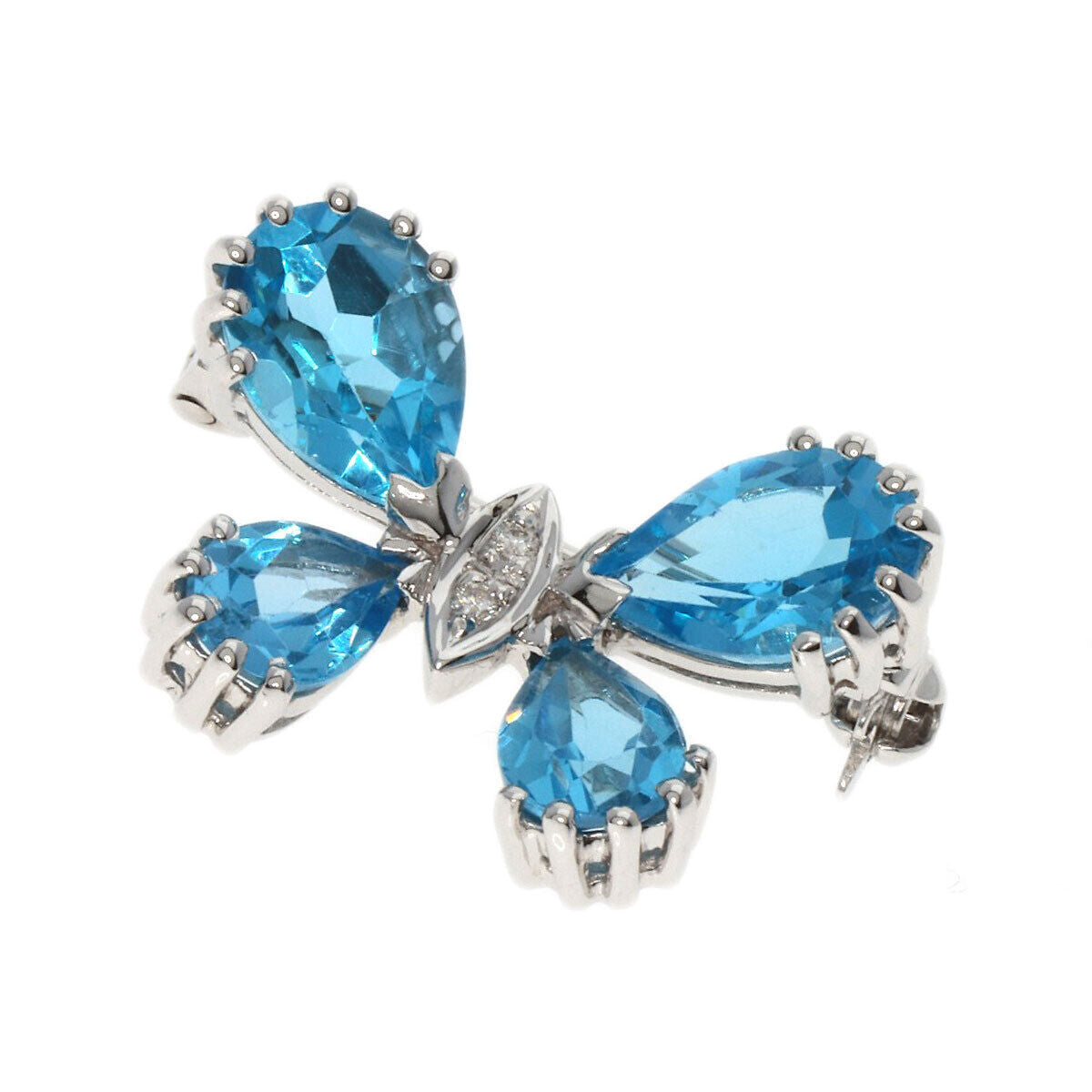 Ponte Vecchio Brooch Butterfly Diamond Blue