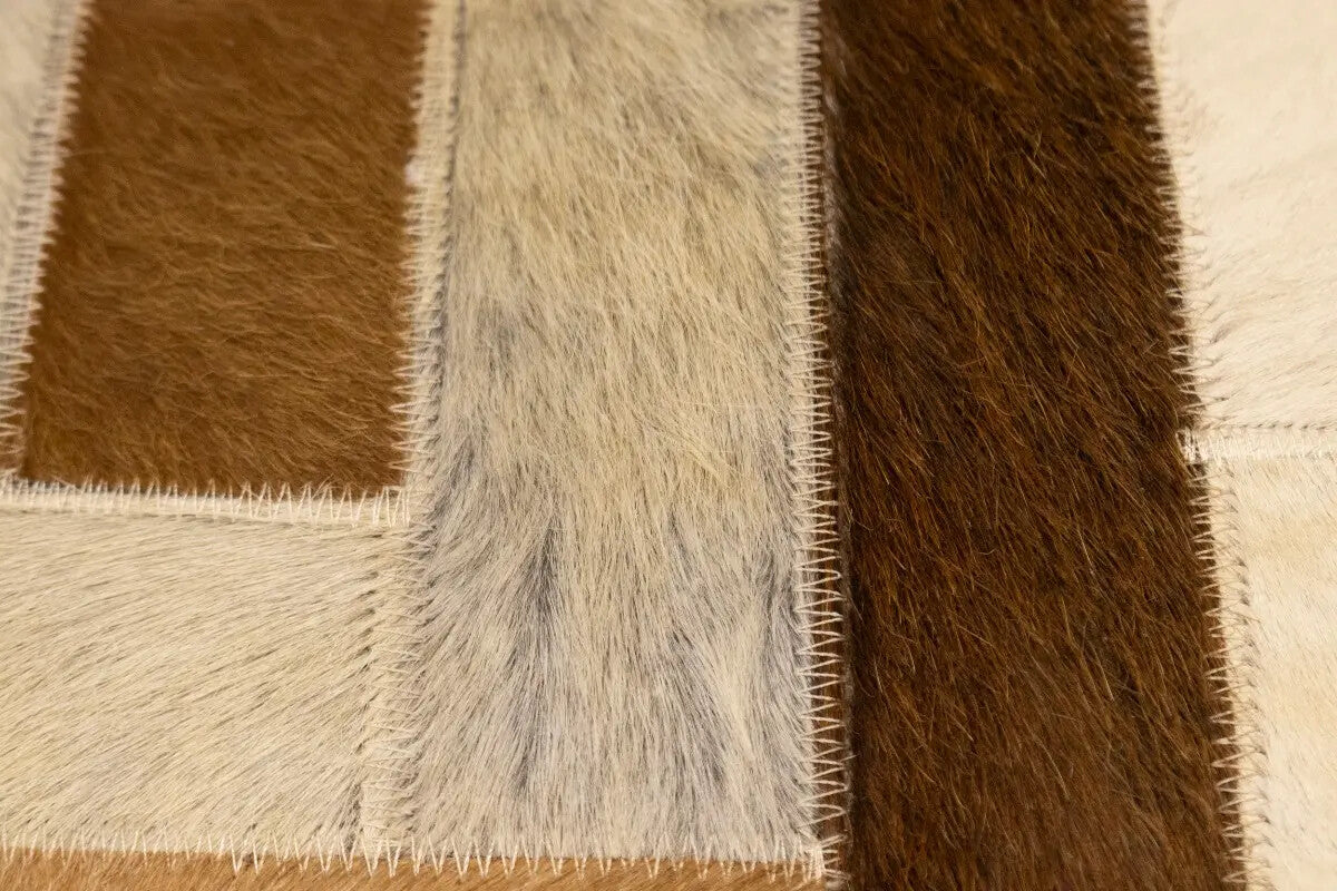 Contemporary Brown Cowhide Rug Large Modern