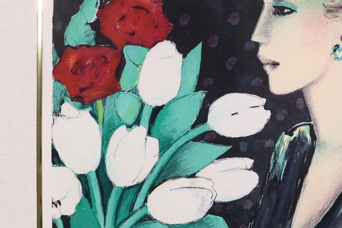 Jean-Pierre Cassigneul Lithograph 'Tulips And