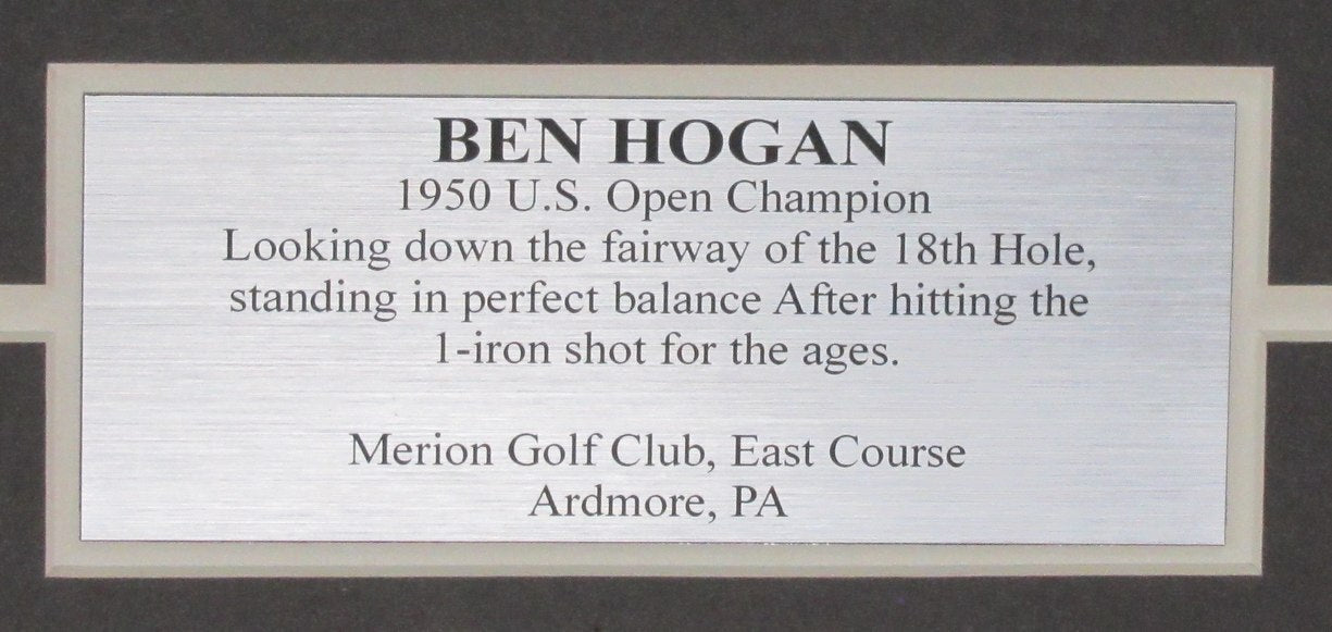 Ben Hogan 1950 U.S. Open Signed/Auto 16X20 Photo Collage Framed Beckett 197591
