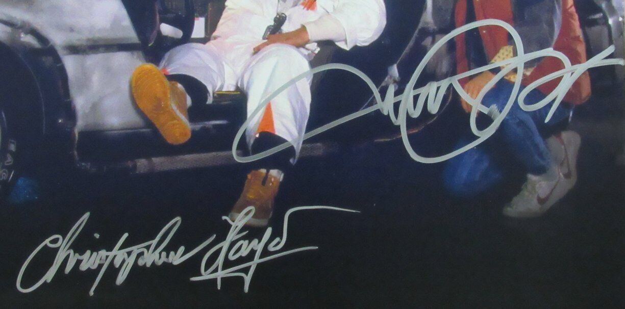 Michael J Fox/Christopher Lloyd Sign/Auto 16X20