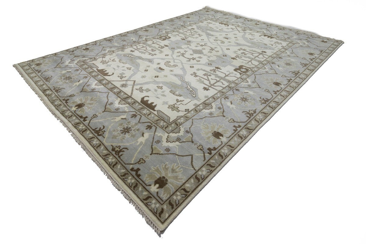 Handmade Wool Oushak Oriental Rug Extra Large