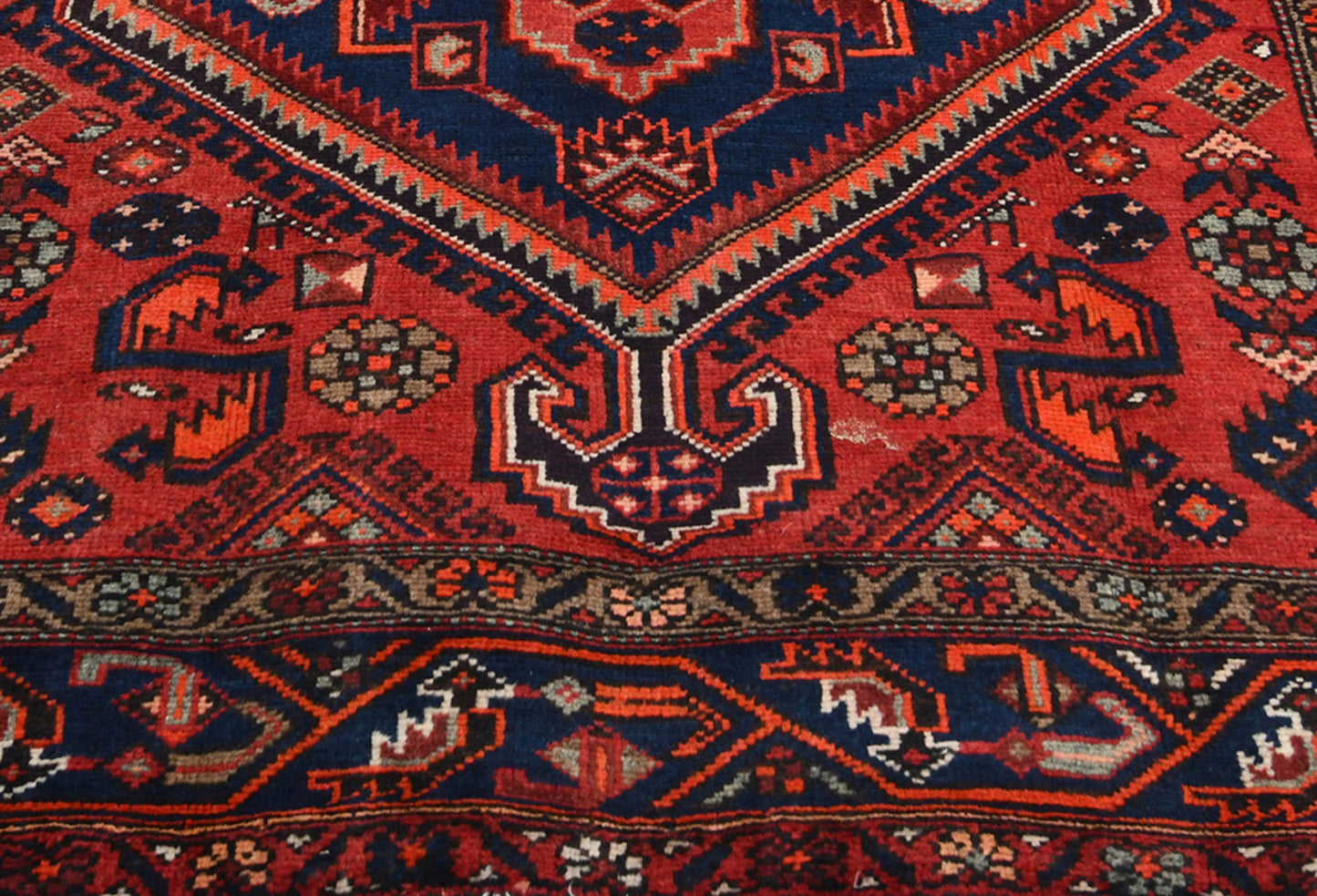 4'5X6'7 Ft Vintage Wool Rug Oriental Carpet For