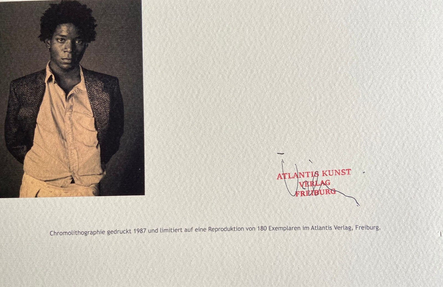 Jean-Michel Basquiat Lithograph Signed Numbered Stamped 180 Es