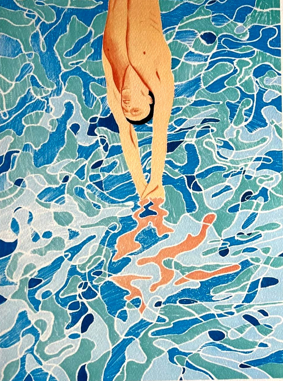 David Hockney Lithograph Coa Signed (Hand-Numbered Limited)