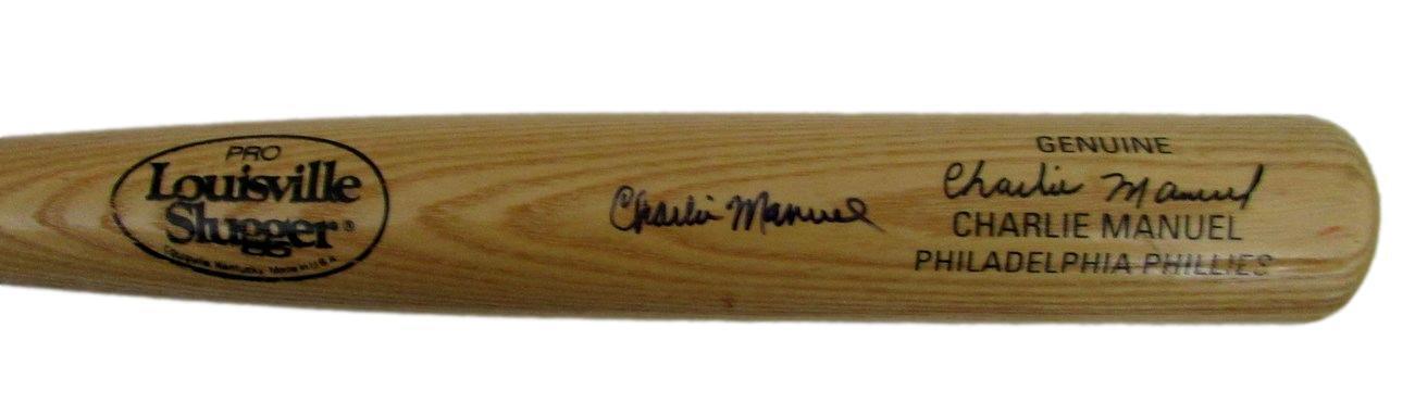 Charlie Manuel Autographed Louisville Slugger 30
