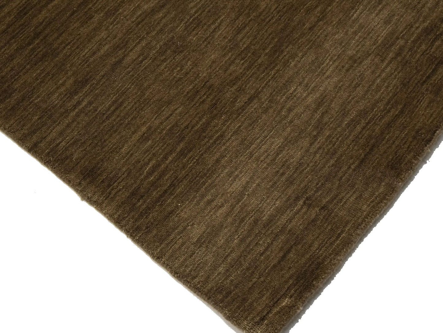 Modern Gabbeh Wool Area Rug Brown Tribal Design