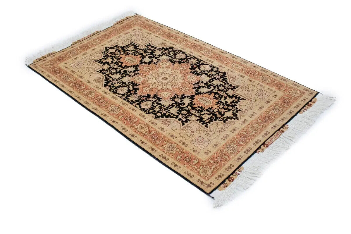 Handmade Signed Oriental Rug Classic Floral Kork