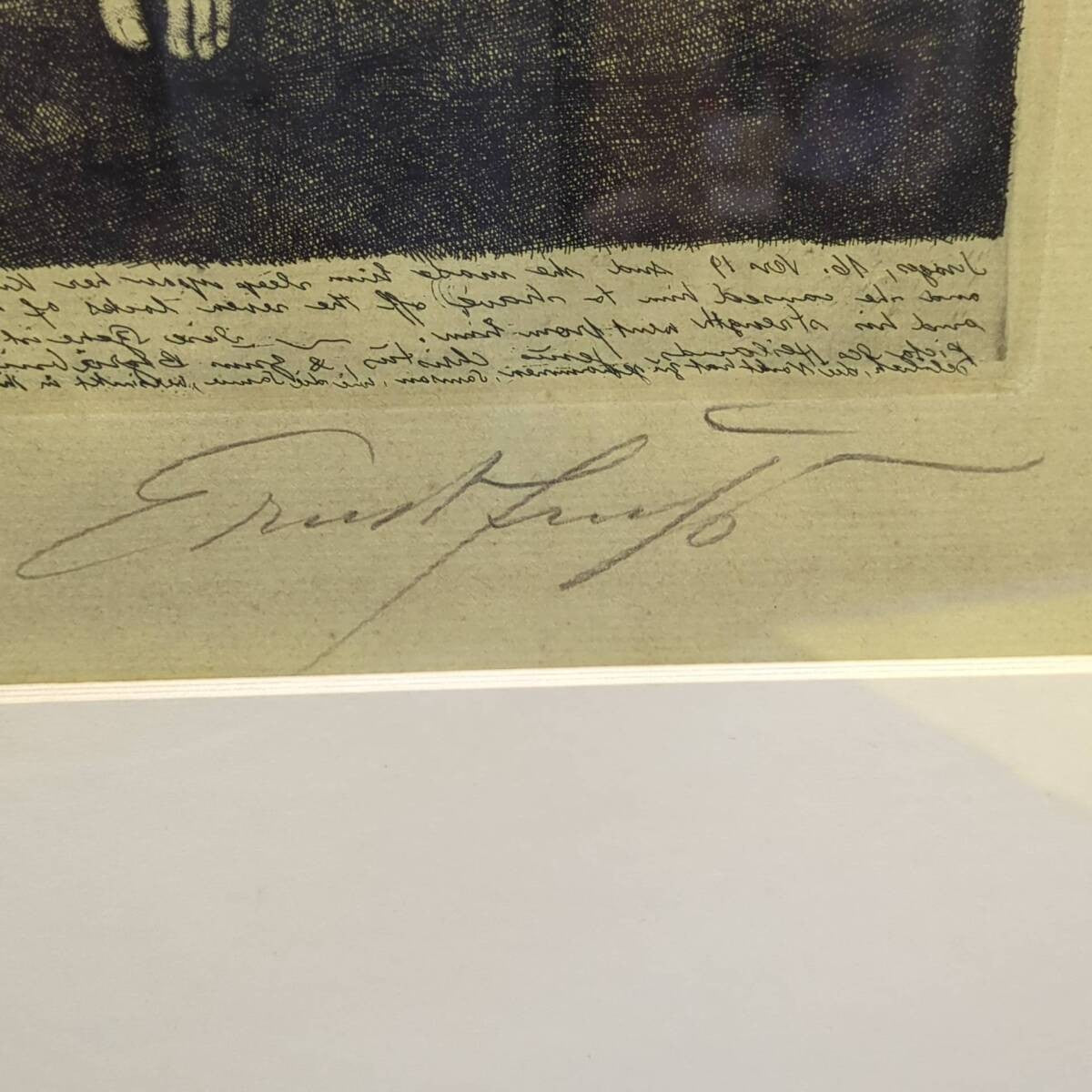 Ernst Fuchs Signed Etching "Samson Und Delila" 1967 From Samson Zyklus Framed