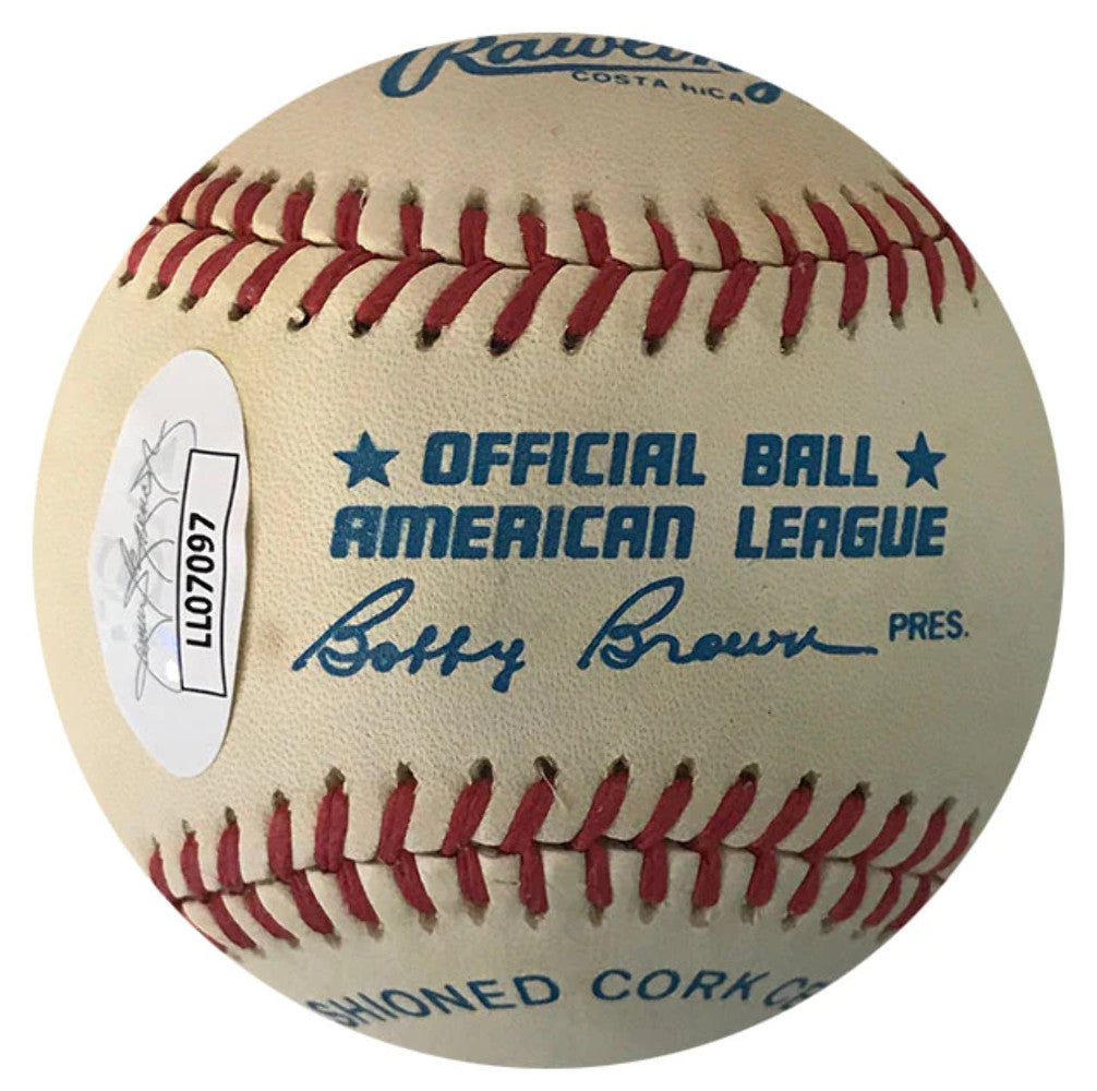 Mel Harder Autographed Official Baseball (Jsa)