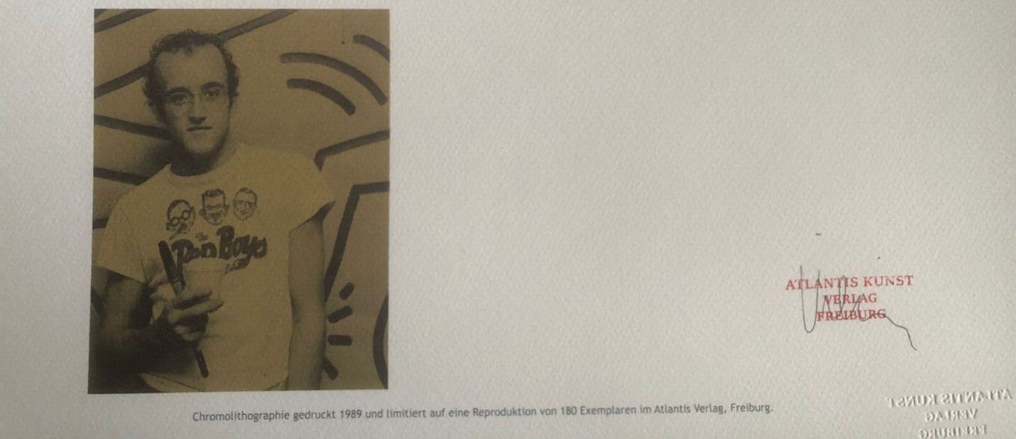 Keith-Haring Lithograph Coa Signed Numbered Pencil Certified