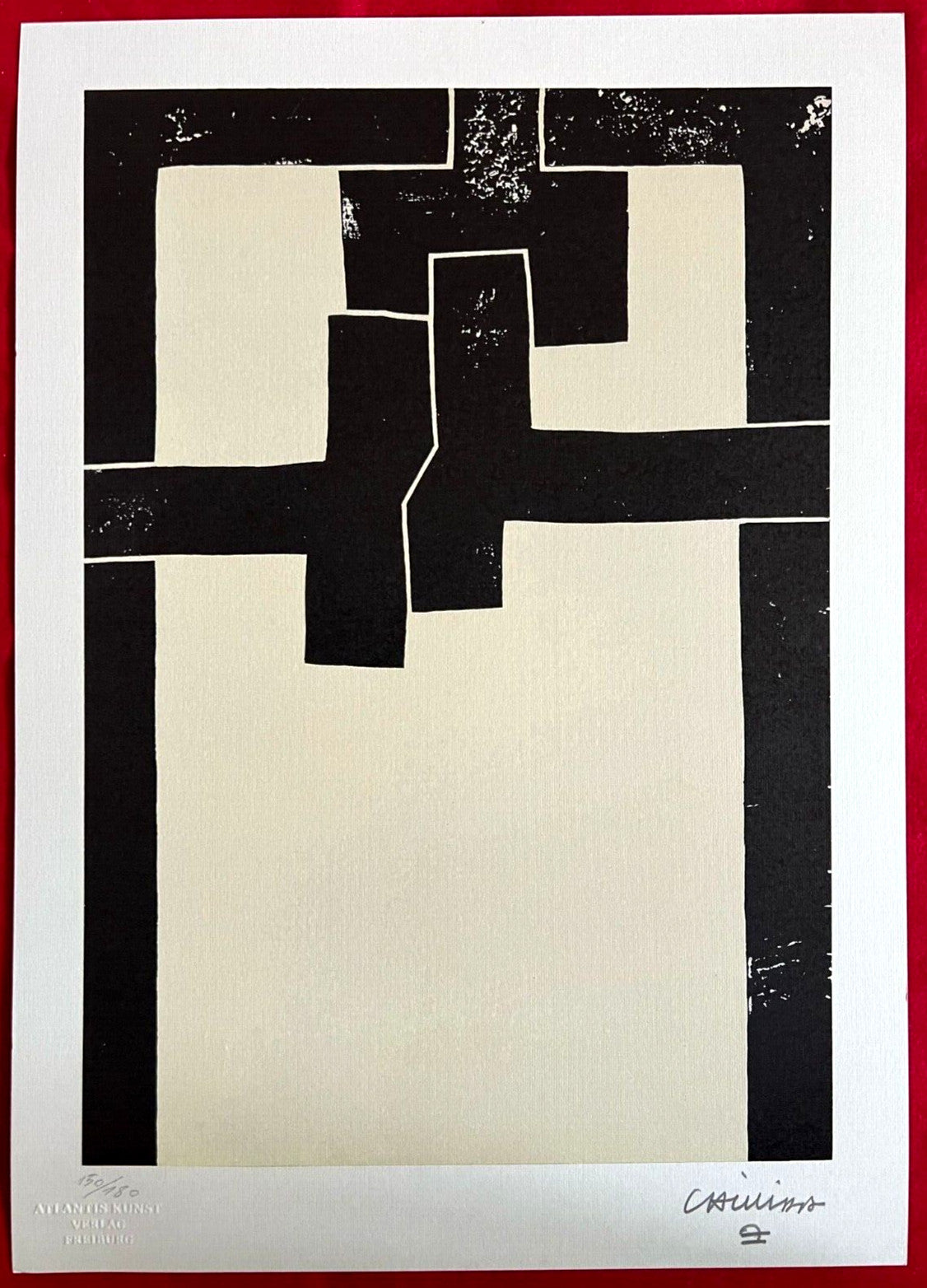 Eduardo Chillida Lithograph Coa Signed Numbered