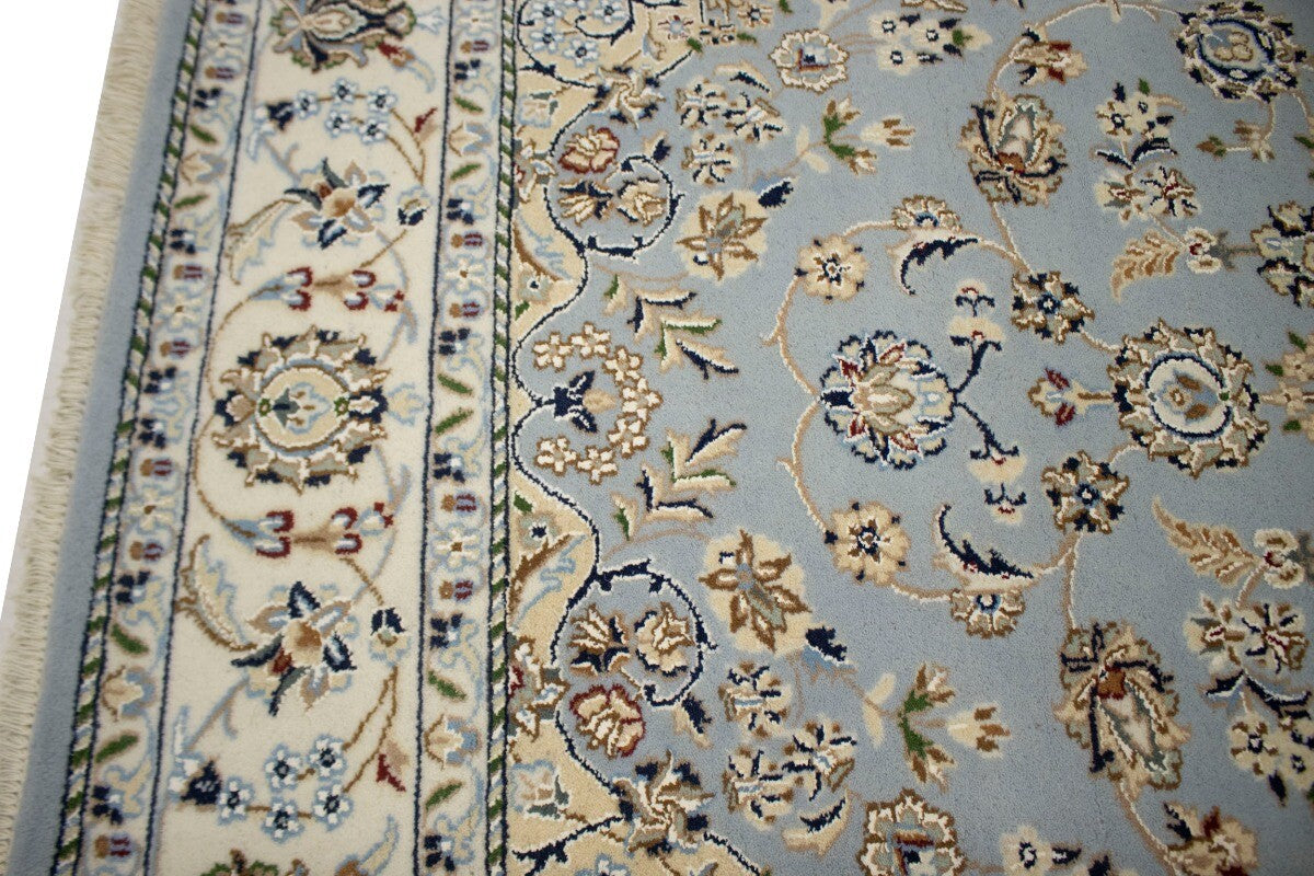 5X7 Ft Handmade Indo-Nain Classic Floral Style