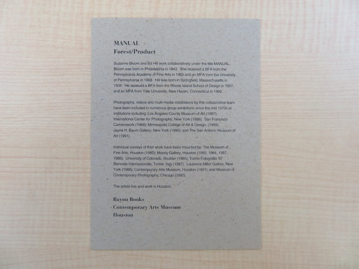 Manual: Forest / Product Suzanne Bloom Ed Hill