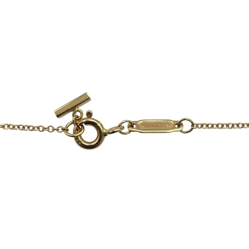 Tiffany & Co. T Smile Mini Diamond Necklace K18Pg