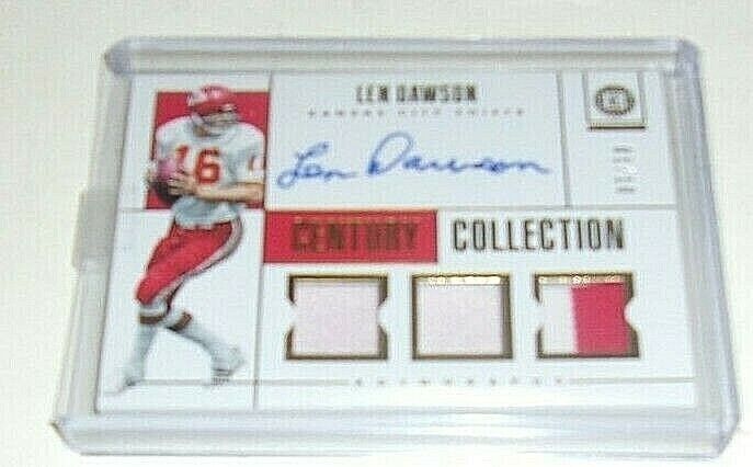Len Dawson 2019 Panini Century Game Triple