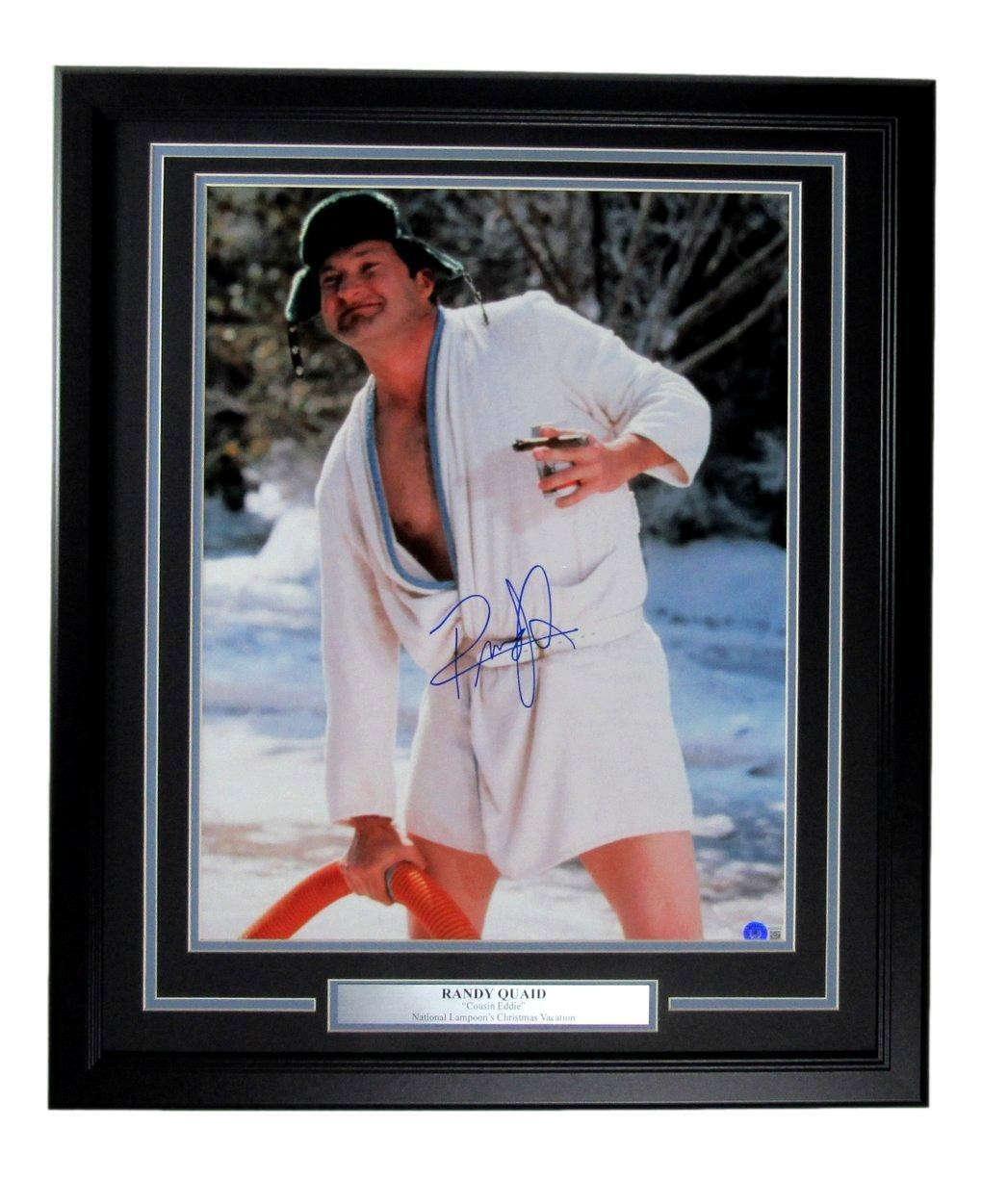 Randy Quaid Autographed 16X20 Photo "Christmas Vacation" Framed Beckett