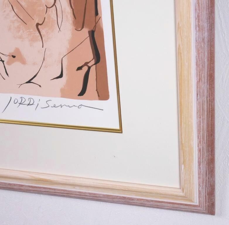 Jordi Serra (Spain Potter) Original Lithograph Art Print Signed Numbered Framed